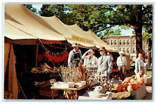 c1960's Headquarters Tent Parke Covered Bridge Festival Rockville IN Postcard picture
