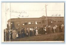 c1910's Train Crowd Indianapolis Indiana IN RPPC Photo Unposted Antique Postcard picture