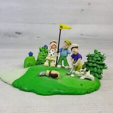 Coyne's Little Street I Can't Bear to Look Golfing Sculpted Clay Golfer Figurine picture