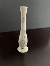 Vintage Lenox Rose Manor Bud Vase Ivory Colored Porcelain 24 K Gold Trim 7