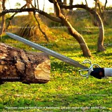 Marvelous Handmade Damascus Sword Medieval / Rapier Sword With Leather Sheath. picture