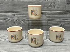 Vintage Universal Pottery Custard Baking Cups Set Of 4 Retro Kitchen 2.25” picture
