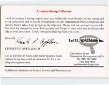 Postcard Attention Stamp Collectors, Earl P. L. Apfelbaum, Inc., Pennsylvania picture