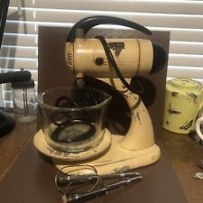 vintage sunbeam mixmaster With Clear Bowl/w Beaters Working 10 Speed picture