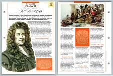 Samuel Pepys - 1633-1703 Stuarts Atlas Kings & Queens Of GB Maxi Card picture