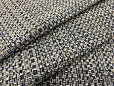 Kravet Mingled Basketweave Tweed Upholstery Fabric- Tailor Made / Indigo 2.70 yd picture