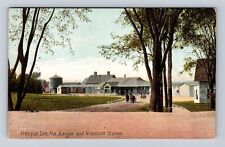 Presque Isle ME-Maine, Bangor & Aroostook Station, Antique, Vintage Postcard picture
