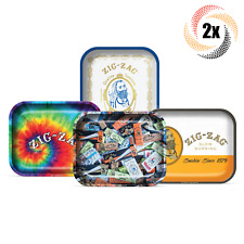 2x Trays Zig Zag Large Smoking Rolling Tray | Variety Designs | Mix & Match picture