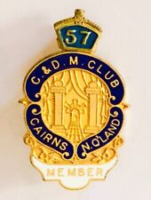 Cairns North Queensland 1957 Masonic C&D Bowling Club Badge Pin Rare (L20) picture