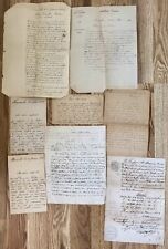 Antique 1831 - 1930s Handwritten French Letters Documents Lot picture