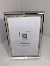 Lunt Sterling Silver Beaded Accent Picture Photo Frame #1346 Bead 4 X 6 picture