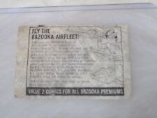 RARE (?) Bazooka Joe Premium Comic Ad Air Fleet Superfleet Boeing Lockheed Set picture