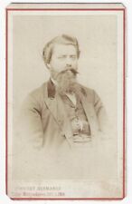 c. 1860s CDV Photo by Courret Hermanos Lima Peru Distinguished Bearded Man picture