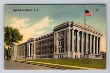 Albany NY-New York, High School, Antique Vintage Souvenir Postcard picture