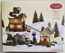 St. Nicholas Square Houses And Gondolas Motion Illuminated Cabin Lift Christmas picture