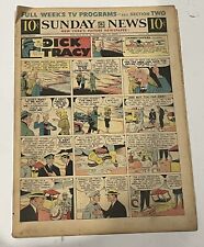 Sunday News Comic Strip Newspaper Insert Dick Tracy Terry Annie May 17 1959 picture