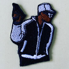Iron on Patch - KRS One By All Means Necessary Embroidered Hip Hop Rap picture