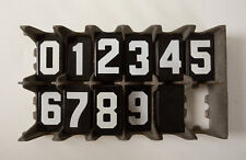 Set of Porcelain Enamel Numeral (N7R) Service Station Grocery Store 156 Numbers picture