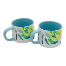 Pair of Starbucks Beach Floral Coffee Mugs - New picture