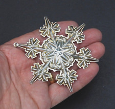 Gorham Christmas Tree Ornament Snowflake Solid 925 Sterling Silver Year 2005 picture