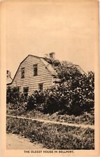 The Oldest House in Bellport New York Divided Unposted Postcard Antique picture