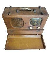 Vintage-Zenith -5G500 Wavemagnet, Portable Long Distance AM Tube Radio-Un-Tested picture