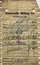 Centreville Maryland Vintage Billhead Centreville Milling Co. J.B. Rhodes 1926 picture