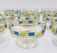 Mid Century Modern Libbey Set of 12 Footed Sherbet Dessert Bowls Circa 1960's picture