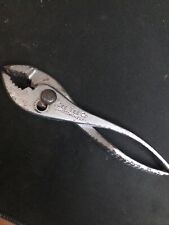 Early Vintage Hand Tool CEE TEE CO Slip Joint Pliers 5.5” Jamestown NY Patina picture