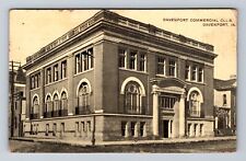 Davenport IA-Iowa, Davenport Commercial Club, Antique, Vintage c1913 Postcard picture