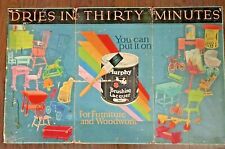 Vintage Advertising-MURPHY PAINTS-Cardboard Tri-Fold Sign 56X35