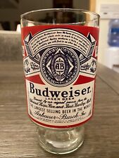 Vintage Budweiser Beer Anheuser Busch Pedestal Glass 30oz. picture