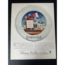 Vintage 1930s Canadian Club Whiskey Print Ad picture