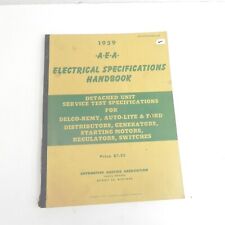 VINTAGE 1959 AEA ELECTRICAL SPECIFICATIONS HANDBOOK SERVICE GUIDE BOOK ALL MAKES picture