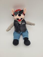 Vintage Chuck E Cheese Plush Biker Motorcycle Club Vest Glasses Shades 2007 picture