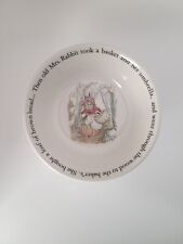 Vintage Wedgwood Beatrix Potter's Peter Rabbit Child's China Bowl picture