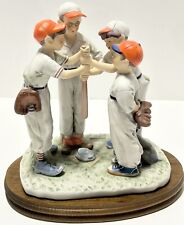 Gorham Choosing Up by Norman Rockwell Porcelain Figurine 4 Boys Playing Baseball picture