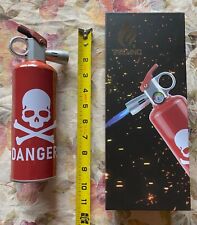 Techno Fire Torch - XLarge Size, Windproof, Refillable Skull & Crossbones    picture
