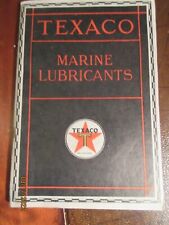 Vintage Antique RARE 1926 TEXACO MARINE LUBRICANTS & List of sea Ship Ports Book picture