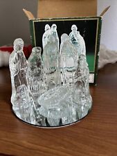 Vintage House Of Lloyd Christmas Around The World Crystal Glass Nativity Set  picture