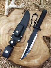 Authentic Rambo Knife: Stainless Steel Survival Gear - Overall length 13.25 inch picture