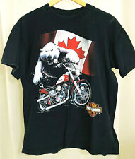 VTG 99 Kingston Harley Davidson Ontario CA T-Shirt Polar Bear Hamilton Sports M picture