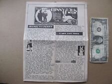Early 1940 Vintage MAGIC TRICK MONTHLY, Frank Lane's Funny Talk, Magician picture