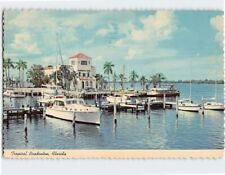 Postcard Memorial Pier and Yacht Basin on Manatee River Bradenton Florida USA picture