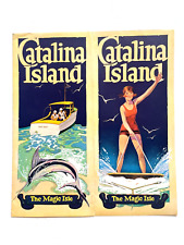 Gorgeous 1920's Catalina Island Travel Brochure- Beautiful Color Illustrations picture