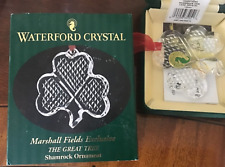 WATERFORD CRYSTAL “THE GREAT TREE SHAMROCK” ORNAMENT MARSHALL FIELDS.NIB(6.5.29) picture