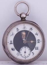Antique Pocket Watch Silver Waltham American President James Buchanan Masonic picture