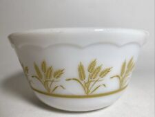 Unmarked Hazel Atlas Golden Wheat Small Mixing Bowl 7x3.5 inches Milk Glass picture