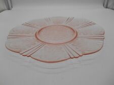 Nice Pink American Sweetheart Depression Glass Serving Plate by Macbeth Evans picture