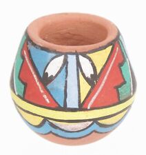 Vintage New Mexico Pueblo Pottery Small Pot Polychrome Pot Native American Old picture